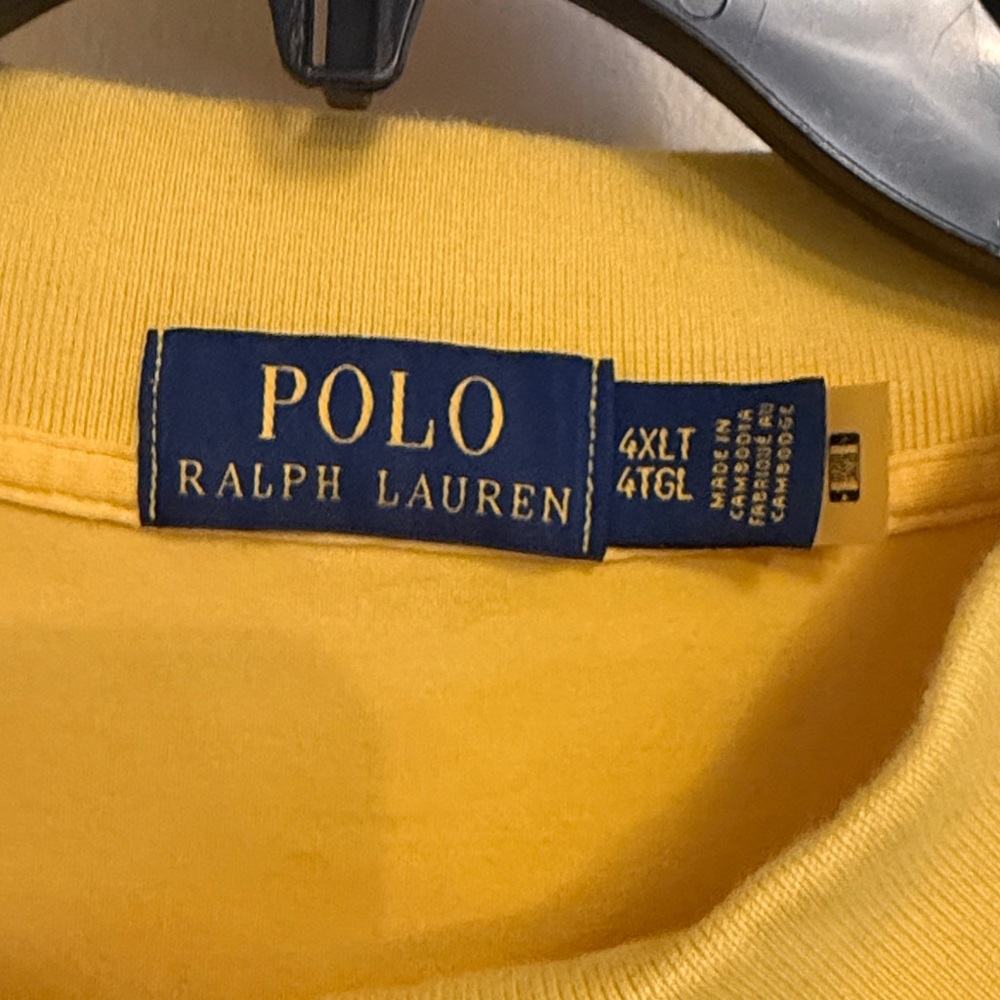 Polo Ralph Lauren Men's Mustard Polo Shirt 4xlt - image 4